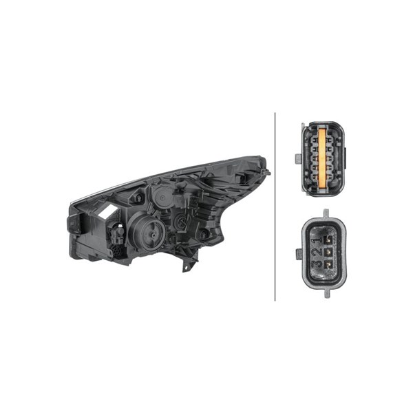 Strålkastare 12V, Höger Hella 1EE 011 565-161 HELLA Strålkastare 12V, Höger Hella 1EE 011 565-161 HELLA