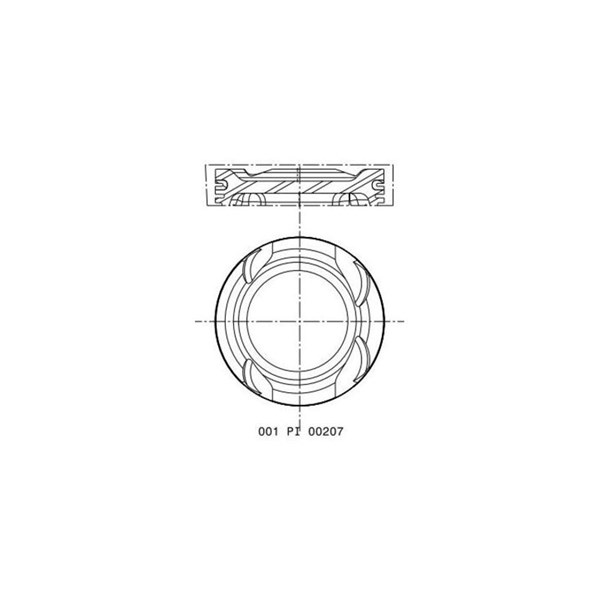 Kolv Mahle 001 PI 00207 000 MAHLE