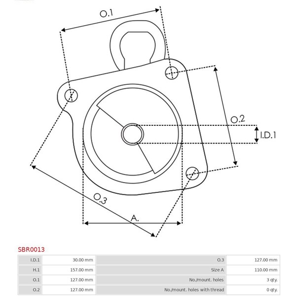 Övre lock, förgasare As-pl SBR0013 AS-PL
