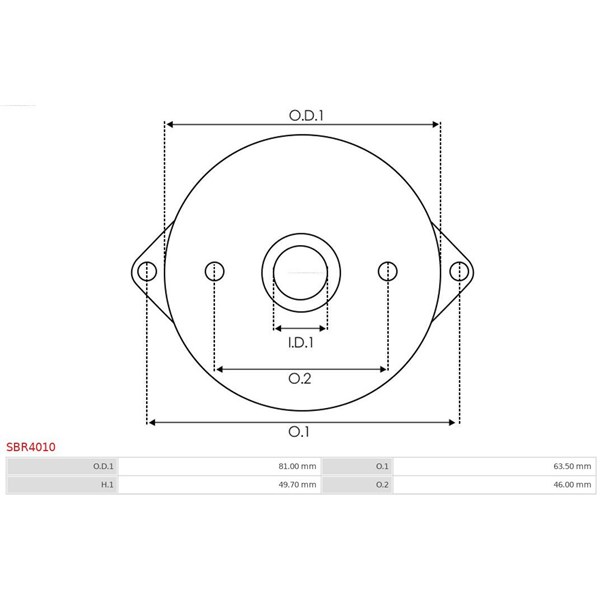 Övre lock, förgasare As-pl SBR4010 AS-PL