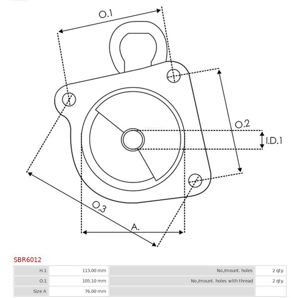Övre lock, förgasare As-pl SBR6012 AS-PL