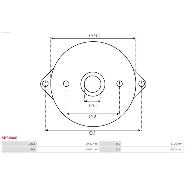 Övre lock, förgasare As-pl SBR9006 AS-PL
