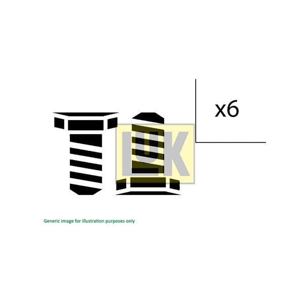Skruvsats, koppling Luk 411 0181 10 LUK