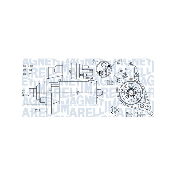 Startmotor 12V Magneti marelli 063721397010 MAGNETI MARELLI
