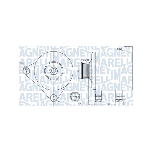 Generator 14V 120A Magneti marelli 063732015010 MAGNETI MARELLI
