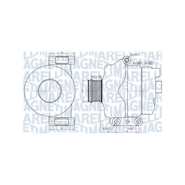 Generator 14V 120A Magneti marelli 063732132010 MAGNETI MARELLI