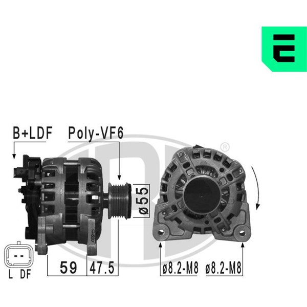Generator 14V 90A