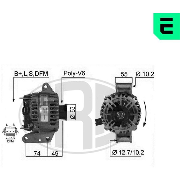 Generator 14V 90A