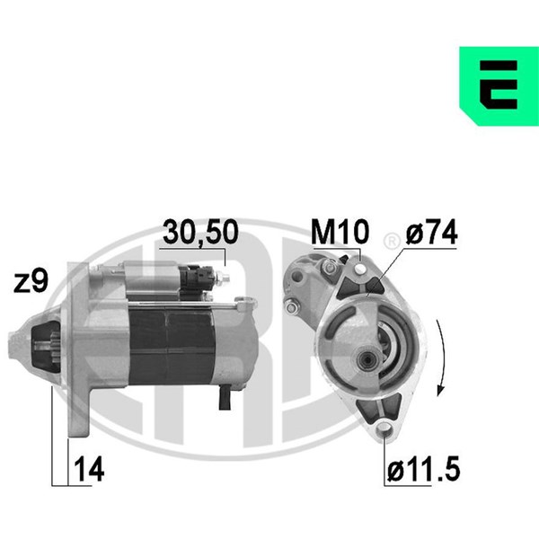 Startmotor 12V