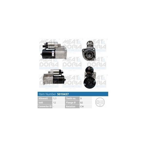 Startmotor 12V Meat & doria 5010437 MEAT & DORIA Startmotor 12V Meat & doria 5010437 MEAT & DORIA