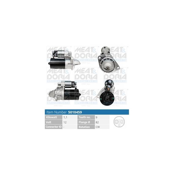Startmotor 12V Meat & doria 5010459 MEAT & DORIA