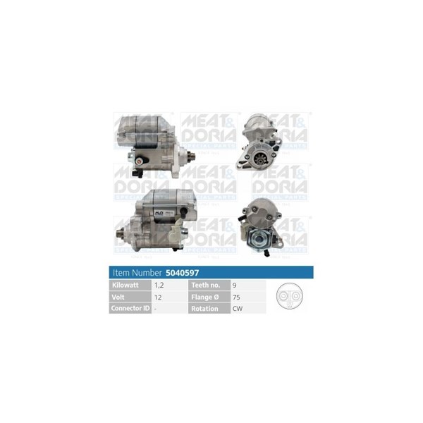 Startmotor 12V Meat & doria 5040597 MEAT & DORIA
