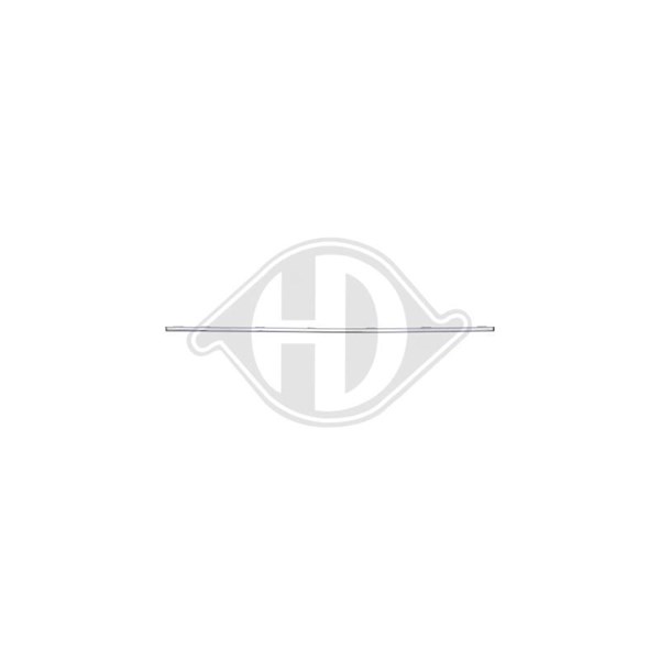 Prydnads- / Skyddslist, stötfångare, Höger bak Diederichs 2218037 DIEDERICHS