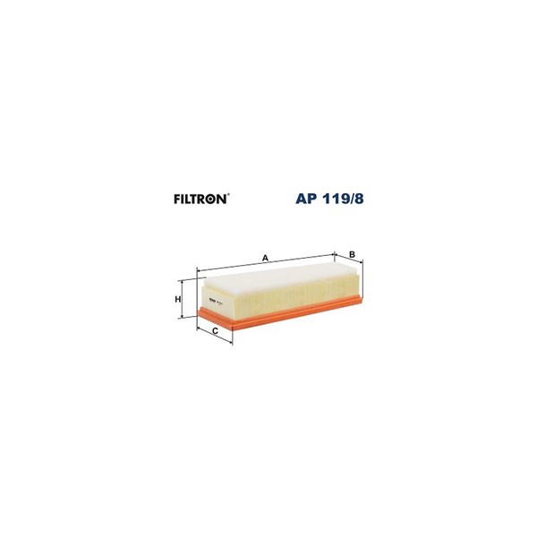 Luftfilter, Höger Filtron AP 119/8 FILTRON
