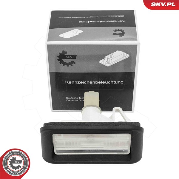 Belysning, registreringsskylt, Höger, Vänster Esen skv 72SKV029 ESEN SKV