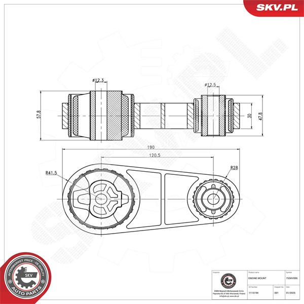 Motorkudde, Bak, Nedre Esen skv 75SKV095 ESEN SKV