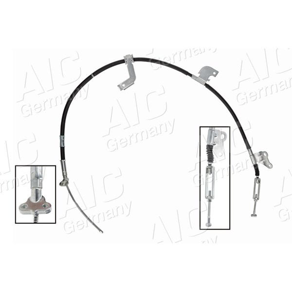Vajer, parkeringsbroms, Höger bak Aic 76043 AIC