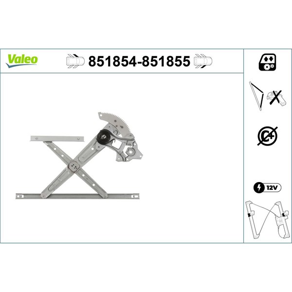 Fönsterhiss, Fram, Vänster Valeo 851854 VALEO