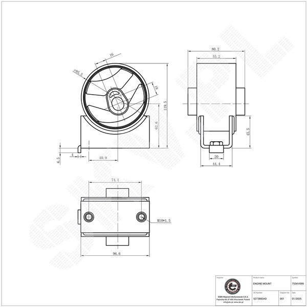 Motorkudde, Fram Esen skv 75SKV099 ESEN SKV