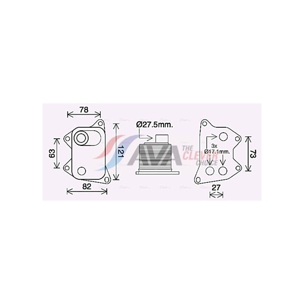 Oljekylare, motor