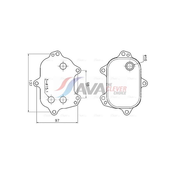 Oljekylare, motor Ava quality cooling AI3456 AVA QUALITY COOLING Oljekylare, motor Ava quality cooling AI3456 AVA QUALITY COOLING