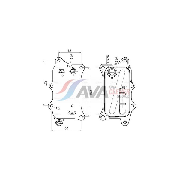 Oljekylare, motor