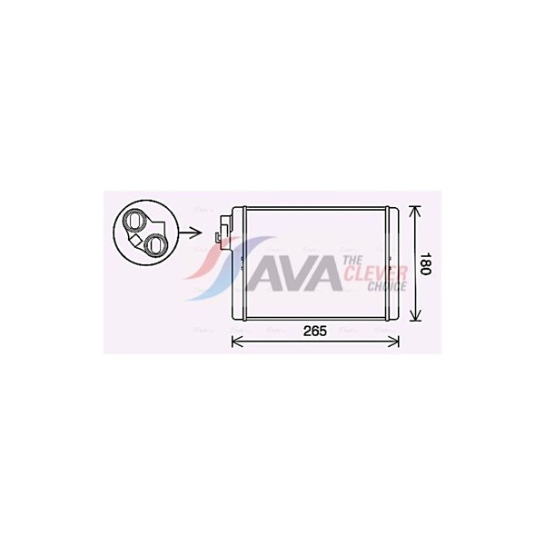 Värmeväxlare, kupévärme Ava quality cooling AI6408 AVA QUALITY COOLING Värmeväxlare, kupévärme Ava quality cooling AI6408 AVA QUALITY COOLING
