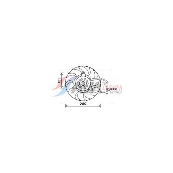 Fläkt, kylare 12V Ava quality cooling AI7503 AVA QUALITY COOLING