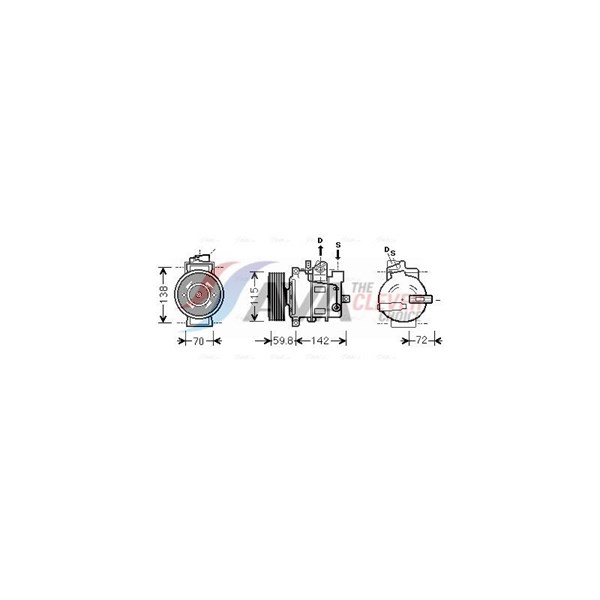 Kompressor, klimatanläggning Ava quality cooling AIK343 AVA QUALITY COOLING Kompressor, klimatanläggning Ava quality cooling AIK343 AVA QUALITY COOLING