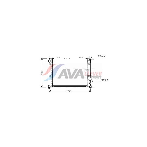 Kylare, motorkylning Ava quality cooling AL2035 AVA QUALITY COOLING Kylare, motorkylning Ava quality cooling AL2035 AVA QUALITY COOLING