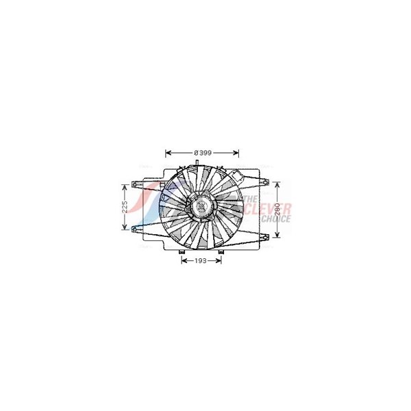 Fläkt, kylare 12V Ava quality cooling AL7505 AVA QUALITY COOLING