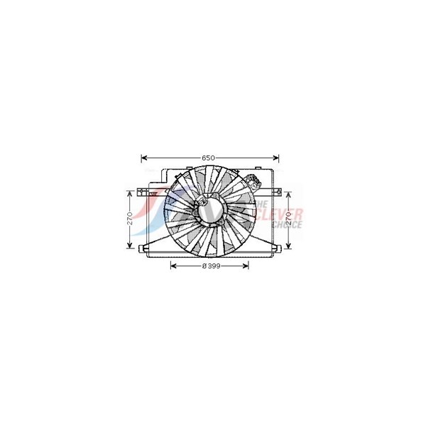Fläkt, kylare 12V Ava quality cooling AL7510 AVA QUALITY COOLING