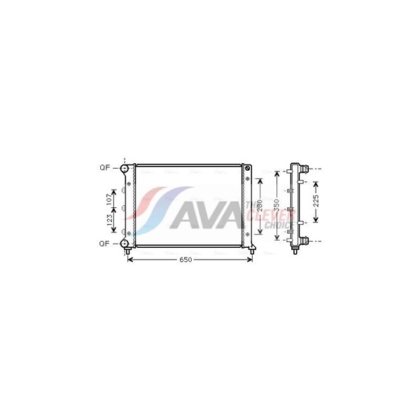 Kylare, motorkylning Ava quality cooling ALA2078 AVA QUALITY COOLING Kylare, motorkylning Ava quality cooling ALA2078 AVA QUALITY COOLING