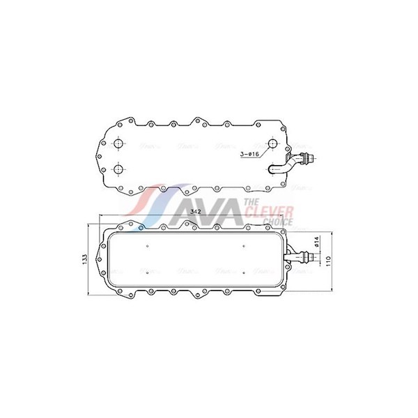 Oljekylare, motor