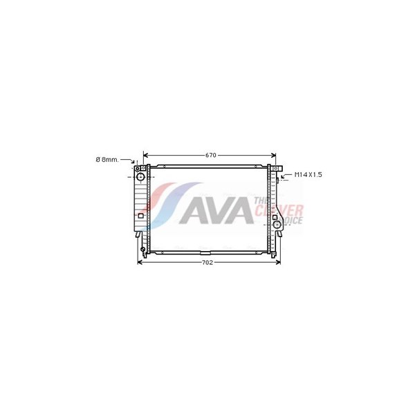 Kylare, motorkylning Ava quality cooling BW2102 AVA QUALITY COOLING