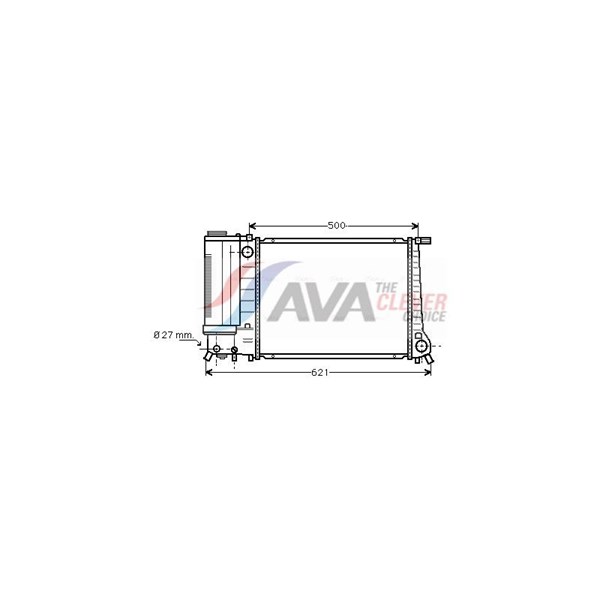 Kylare, motorkylning Ava quality cooling BW2135 AVA QUALITY COOLING