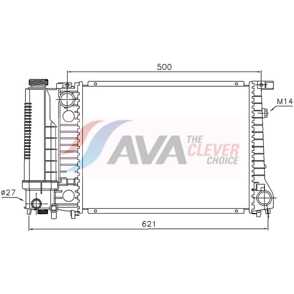 Kylare, motorkylning Ava quality cooling BW2135 AVA QUALITY COOLING