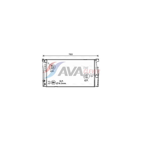 Kylare, motorkylning Ava quality cooling BW2549 AVA QUALITY COOLING
