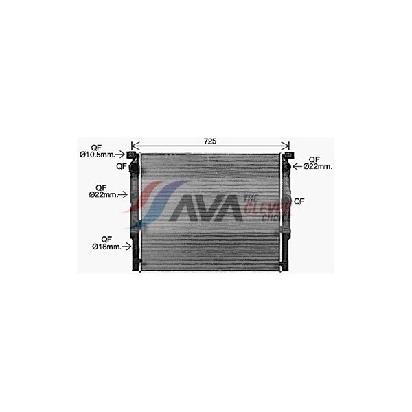 Kylare, motorkylning Ava quality cooling BW2620 AVA QUALITY COOLING