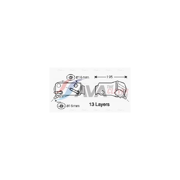 Oljekylare, automatisk transmission Ava quality cooling BW3350 AVA QUALITY COOLING
