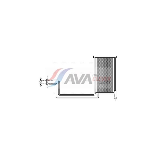 Oljekylare, automatisk transmission Ava quality cooling BW3368 AVA QUALITY COOLING