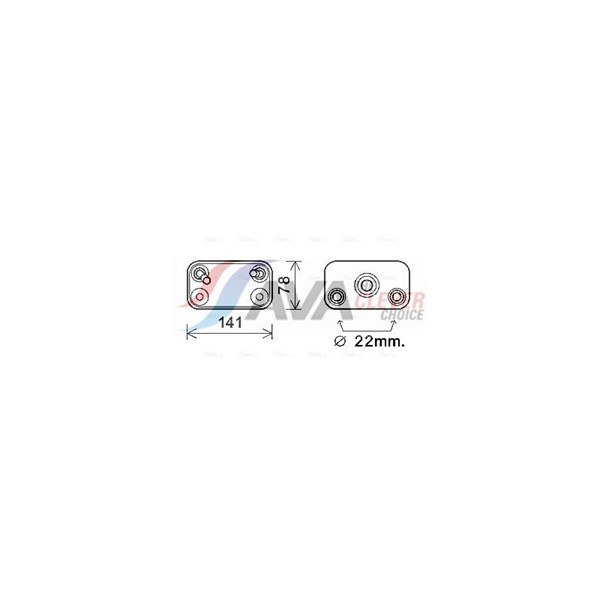 Oljekylare, automatisk transmission Ava quality cooling BW3406 AVA QUALITY COOLING