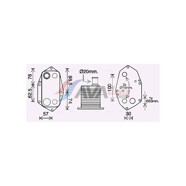 Oljekylare, motor