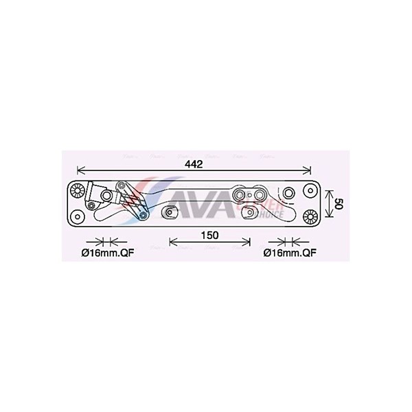 Oljekylare, automatisk transmission Ava quality cooling BW3573 AVA QUALITY COOLING
