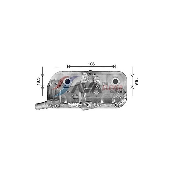 Oljekylare, automatisk transmission Ava quality cooling BW3602 AVA QUALITY COOLING
