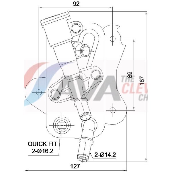 Oljekylare, automatisk transmission Ava quality cooling BW3660 AVA QUALITY COOLING