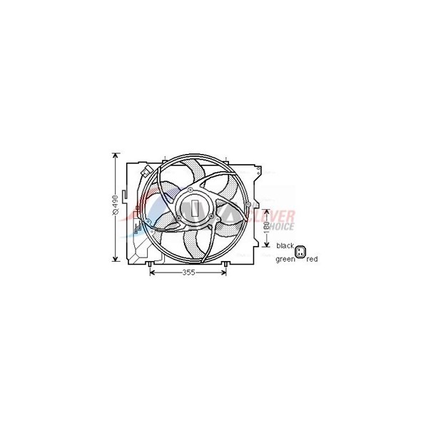 Fläkt, kylare Ava quality cooling BW7523 AVA QUALITY COOLING