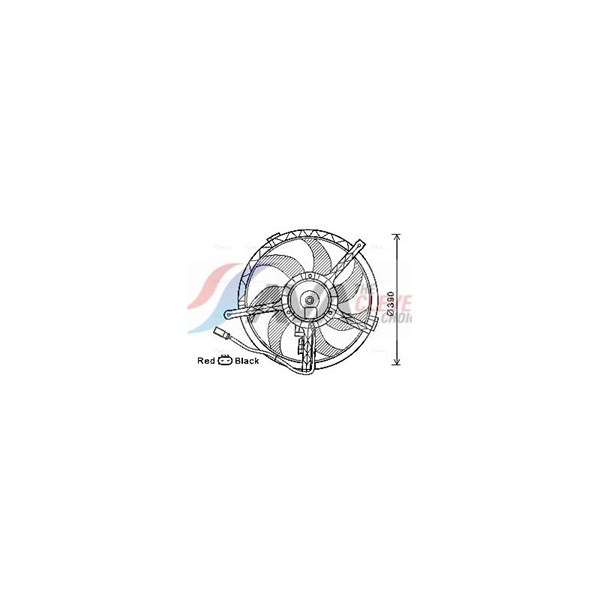 Fläkt, kylare 12V Ava quality cooling BW7535 AVA QUALITY COOLING