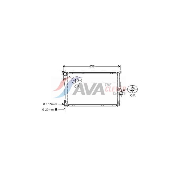 Kylare, motorkylning Ava quality cooling BWA2205 AVA QUALITY COOLING