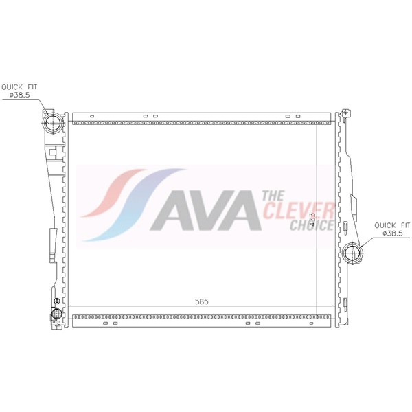 Kylare, motorkylning Ava quality cooling BWA2205 AVA QUALITY COOLING